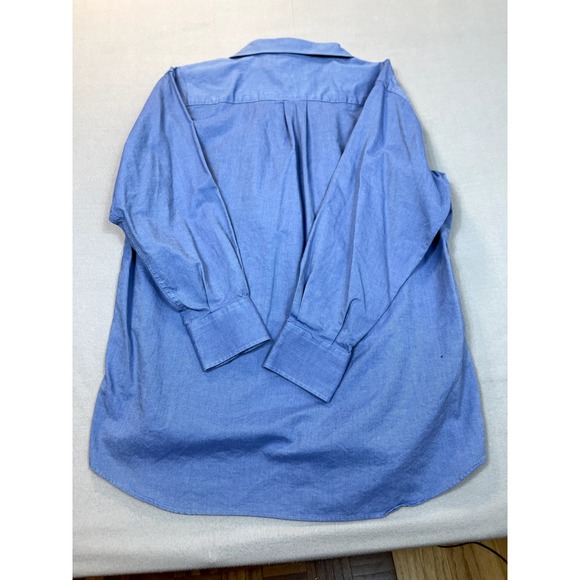 Nautica Shirt Mens 16.5 16‎ 1/2 32 33 Blue Casual Button Up Long Sleeve Oxford - Picture 11 of 14